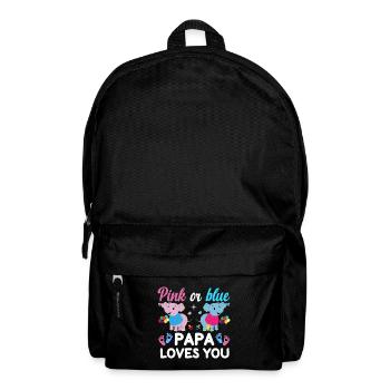 Pink Or Blue Daddy Loves You Sex - Backpack - black - Front