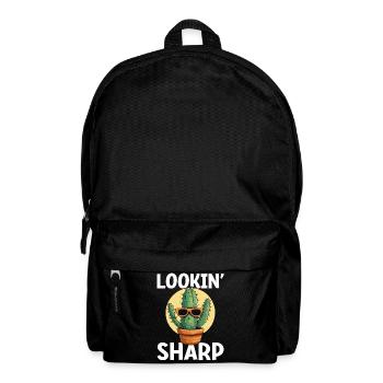 Funny Succulent Cactus - Backpack - black - Front