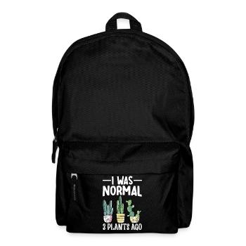 Lustiger Sukkulenten-Kaktus - Rucksack - Schwarz - Vorne