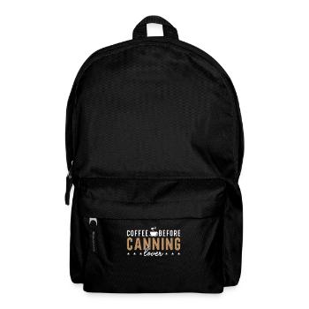 Canning Lover Coffee Before Canner Coffee Lover - Rucksack - Schwarz - Vorne