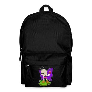 Schmetterling Lutscher - Rucksack - Schwarz - Vorne
