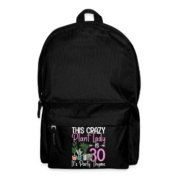 Houseplant 30 Years Old Birthday - Backpack - black - Front