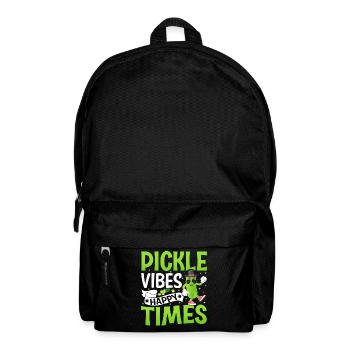 Pickle vibes happy times - Concombre Tshirt - Sac à dos - noir - Devant