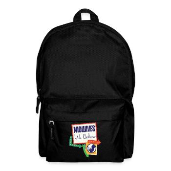 Nurse Midwife Birth Worker Flower - Backpack - black - Front