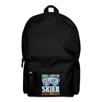 Cross Country Skier Before Ski Racing Coffee Lover - Rucksack - Schwarz - Vorne
