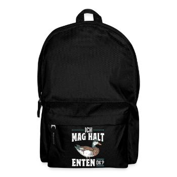 Landwirt Ente Entenhalter Ich mag halt Enten oK - Rucksack - Schwarz - Vorne