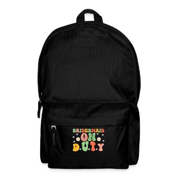 Honourmacht Brautjungfer Groovy Junggeselle - Rucksack - Schwarz - Vorne