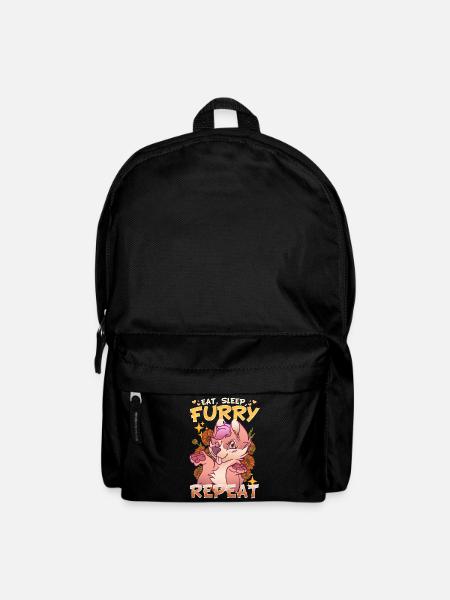Eat Sleep Furry Repeat I Furries Fandom Cosplay - Rucksack - Schwarz