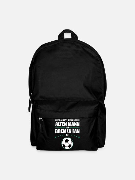 Alter Mann - Bremen Fan | Retro Vintage Design - Rucksack - Schwarz