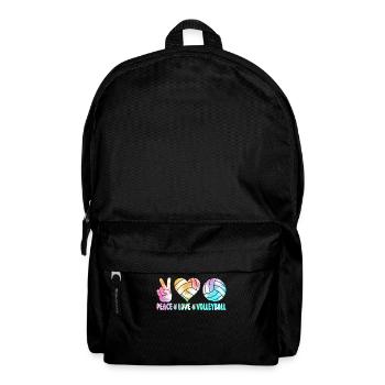 Tie Dye Volleyball Volleyball Lover - Backpack - black - Front