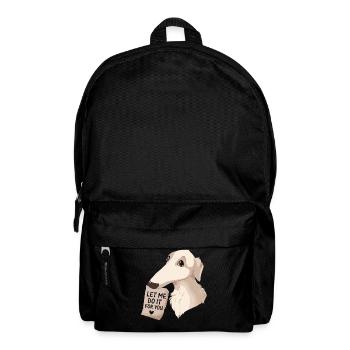 Barsoi Hund Meme - Rucksack - Schwarz - Vorne