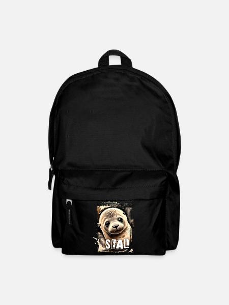 Seal - Robben-Baby - Rucksack - Schwarz