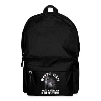 Hund Whippet - Rucksack - Schwarz - Vorne