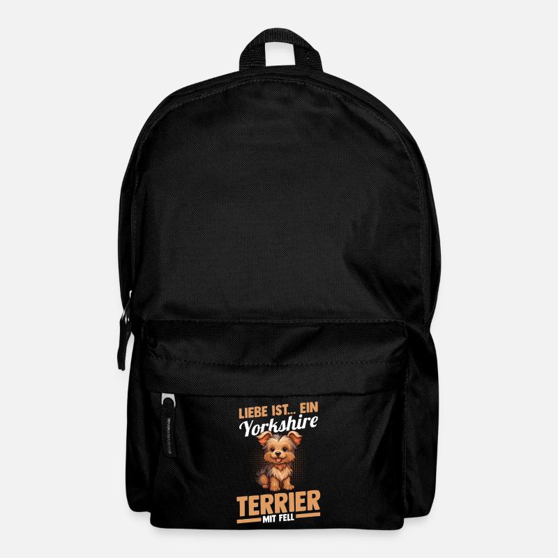 Hund Yorkshire Terrier - Rucksack - Schwarz