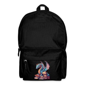 Dragons Und Bücher Nerd Dragon Liebhaber - Rucksack - Schwarz - Vorne