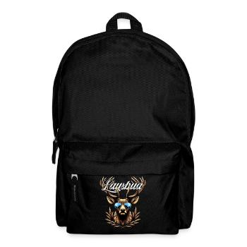Tracht Kinder Lausbua T-Shirt Herren Trachtenshirt - Rucksack - Schwarz - Vorne