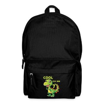 Dinosaurier 7 Geburtstag Dino 7 Jahre Spruch - Rucksack - Schwarz - Vorne