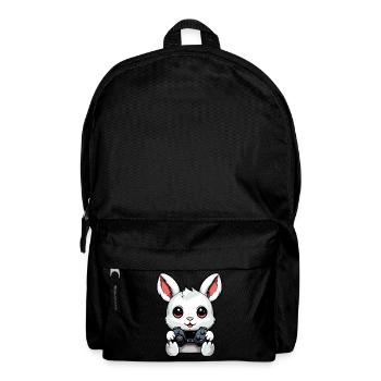Mignon Lapin Joueur Drôle Lapin De Jeu - Sac à dos - noir - Devant