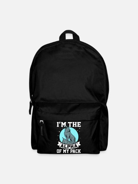 Drôle de loup mâle alpha - Sac à dos - noir