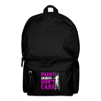 Peintre en bâtiment Décorateur Femme - Sac à dos - noir - Devant