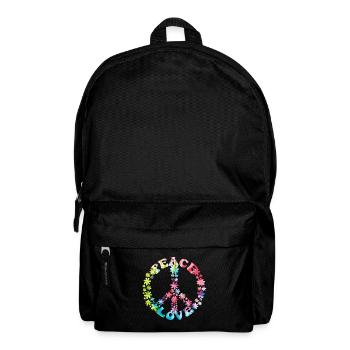 Groovy Tie Dye Retro 70er Jahre Hippie Vintage - Rucksack - Schwarz - Vorne
