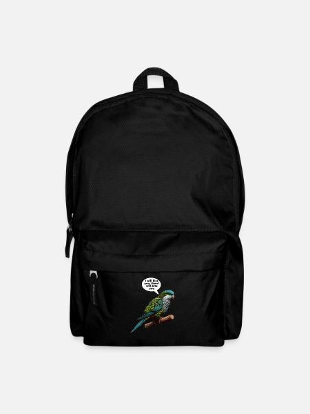 Quäker Papagei Mönch Sittich - Rucksack - Schwarz