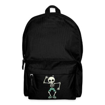 Crâne de squelette dansant - Sac à dos - noir - Devant