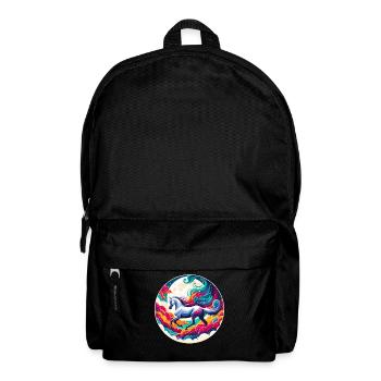 Arabische Pferdekunst - Rucksack - Schwarz - Vorne