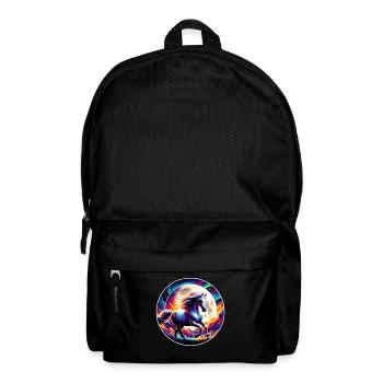 Arabische Pferdekunst - Rucksack - Schwarz - Vorne