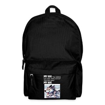 Lustiges Husky-Meme - Rucksack - Schwarz - Vorne