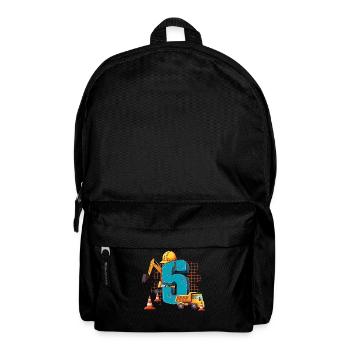 Baumaschinen 5 Geburtstag - Rucksack - Schwarz - Vorne