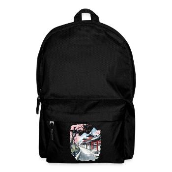 Japan Vintage Aesthetic Retro Streetwear Design - Backpack - black - Front