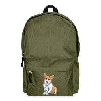 Lait de corgi - Sac à dos - vert olive - Devant