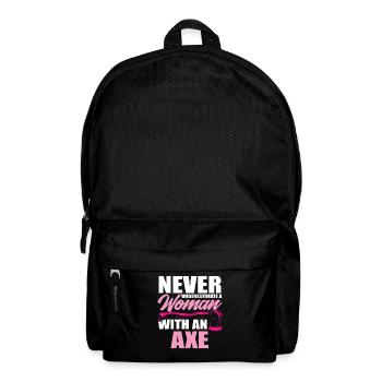 Axe Thrower Axe Throw Sports Wife Gift - Backpack - black - Front