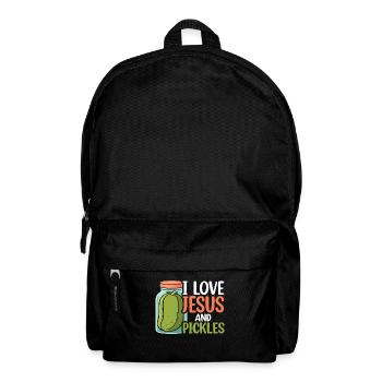 Pickles & Jesus Pickle Gemüseanbau - Rucksack - Schwarz - Vorne