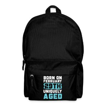 Happy Birthday Leap Year February 29 Leap Day - Backpack - black - Front