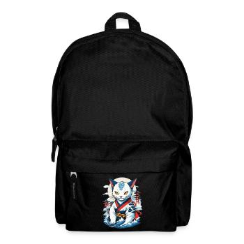 Aesthetic Cat Love Streetwear Japan Cats - Backpack - black - Front