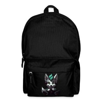 Cute Wolf Player Gaming Wolf Lover - Backpack - black - Front