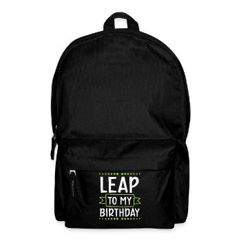 Happy Birthday Leap Year February 29 Leap Day - Backpack - black - Front