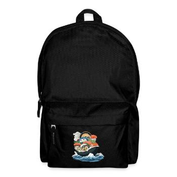 Sushi Feast Aesthetic with Japanese Yokai - Backpack - black - Front