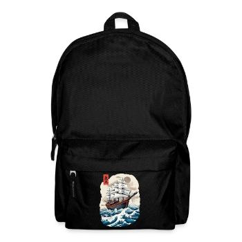 Japon Voilier Capitaine Esthétique Streetwear - Sac à dos - noir - Devant