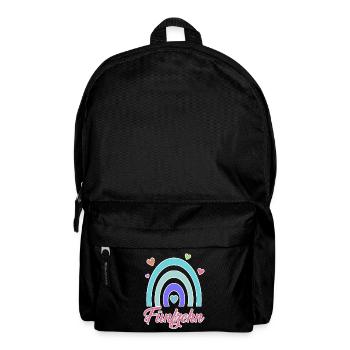 15. Geburtstag Regenbogen Vintage - Rucksack - Schwarz - Vorne
