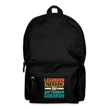 Legends are born in September - Backpack - black - Front
