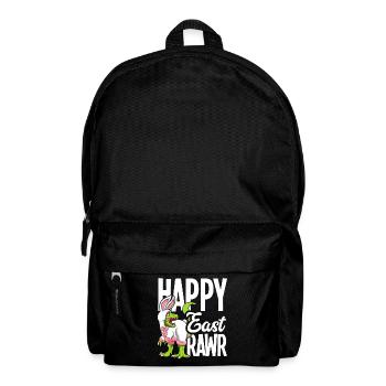 Happy Easter Dinosaur Bunny Costume Kids - Backpack - black - Front