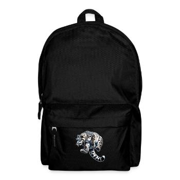 Snow Leopard Leopard White Leopard - Backpack - black - Front