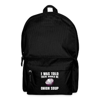 Zwiebelsuppe - Rucksack - Schwarz - Vorne