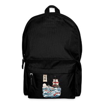 Sushi Ukiyo-E Japan Fischfang Aesthetic Design - Rucksack - Schwarz - Vorne
