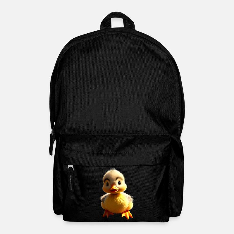 Canard mignon bébé canard poussin canetons canetons canards - Sac à dos - noir