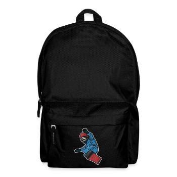 Kleiner Snowboarder - Rucksack - Schwarz - Vorne