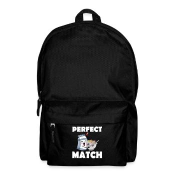 with milk and cereals - Backpack - black - Front
